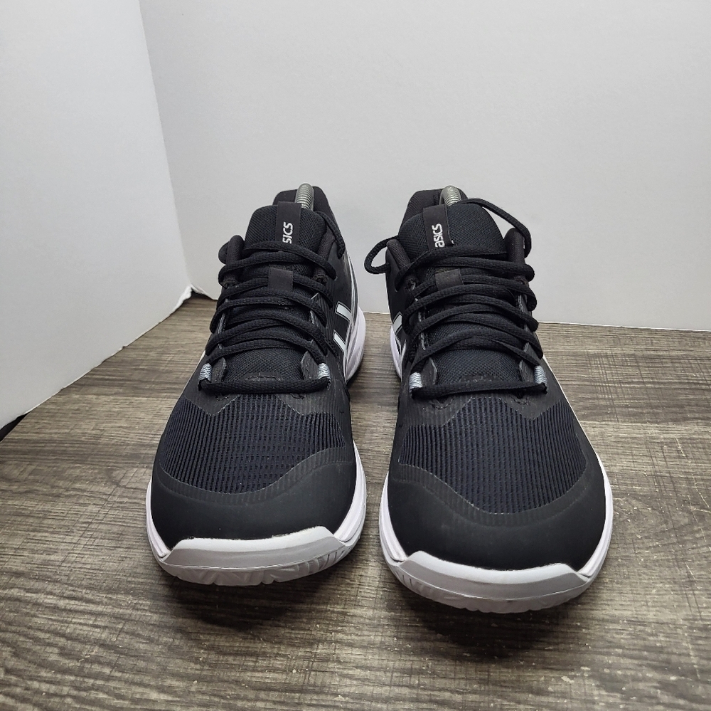 ASICS Gel Tactic Black White Volleyball Shoes Women's Size 10.5 1072A070 - Picture 4 of 10